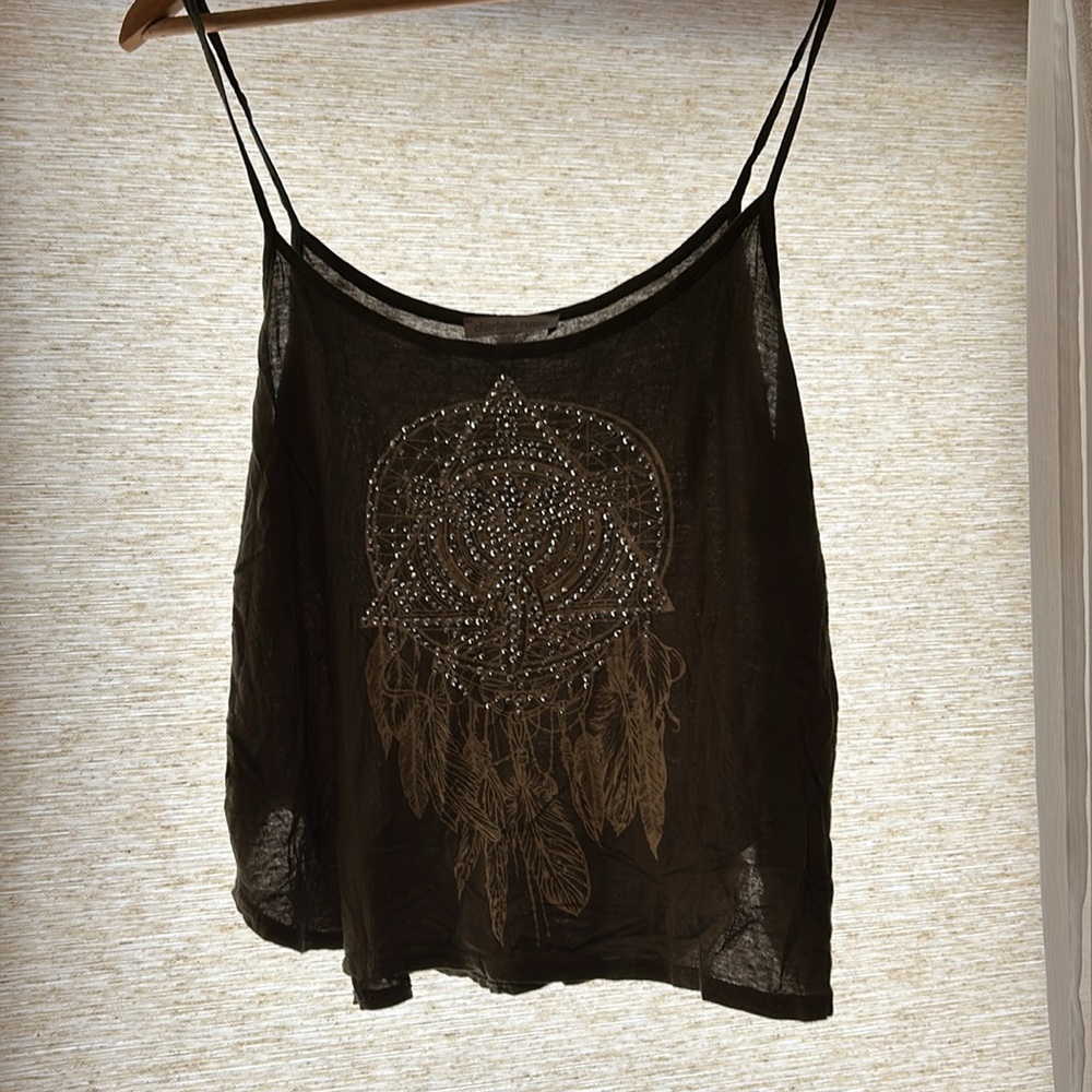 Charlotte Russe dreamcatcher cami crop top